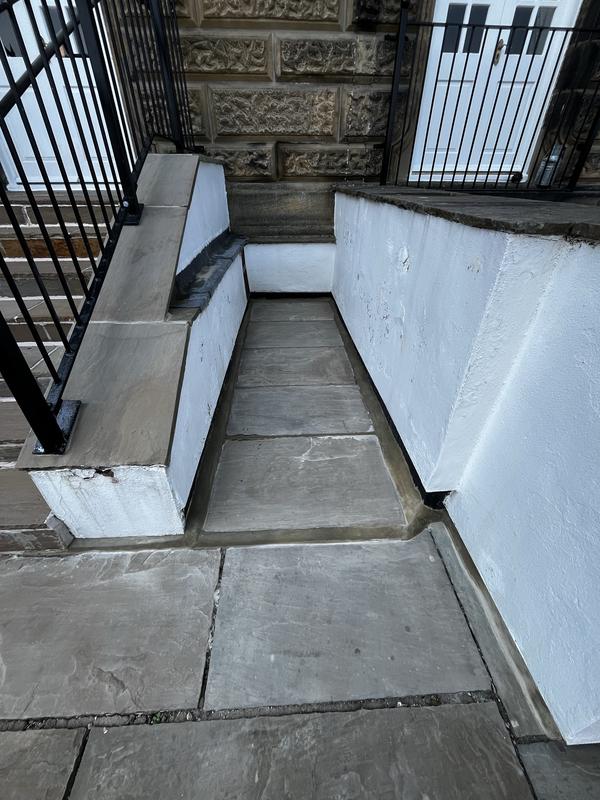 After: Paved path repointing & lead flashing reseal, Wells House, Ilkley